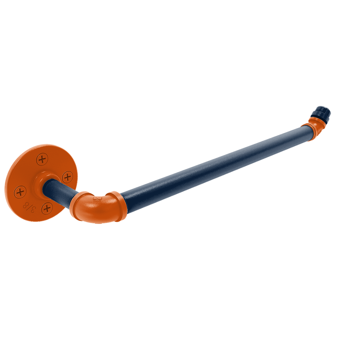 Collegiate Collection Wall Mounted Paper Towel Holder Plainsmen Blue and Orange Edition