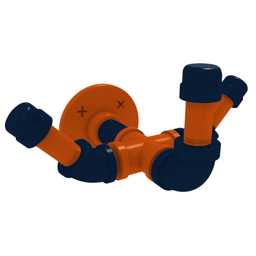 Collegiate Collection Triple Hook Plainsmen Blue and Orange Edition