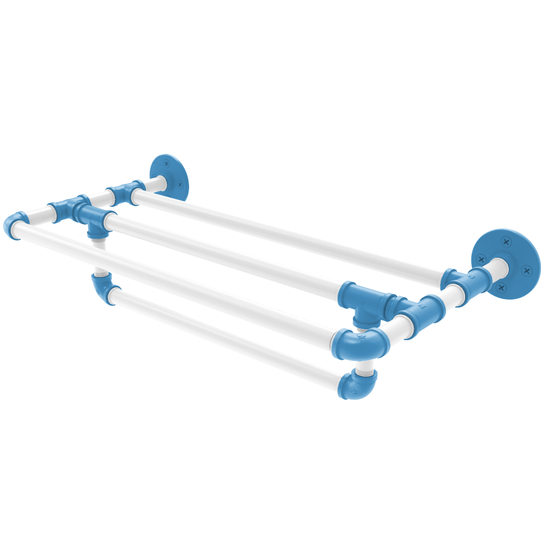 Collegiate Collection Wall Mounted Towel Shelf with Towel Bar Chapel Hill Game Day Edition