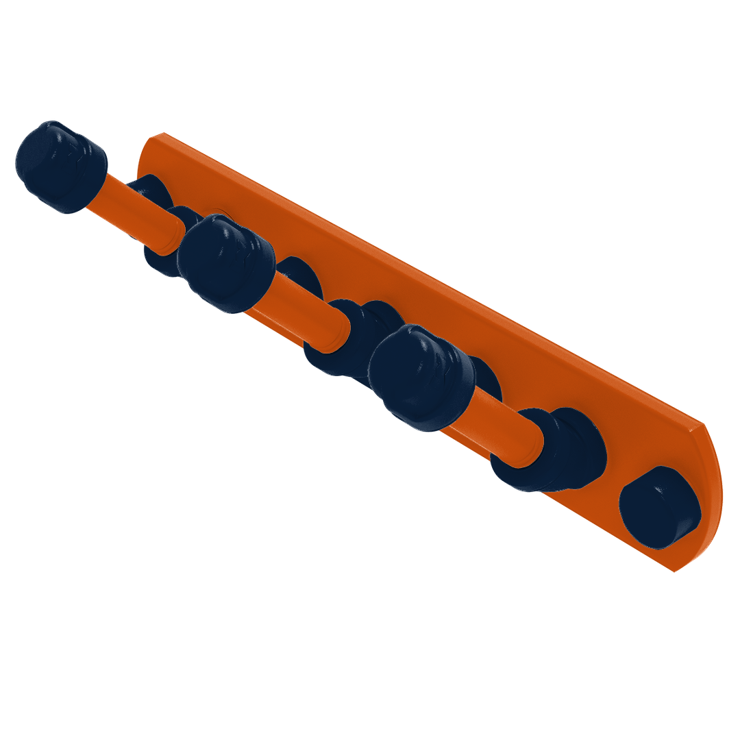 Collegiate Collection 3 Position Multi Hook Plainsmen Blue and Orange Edition