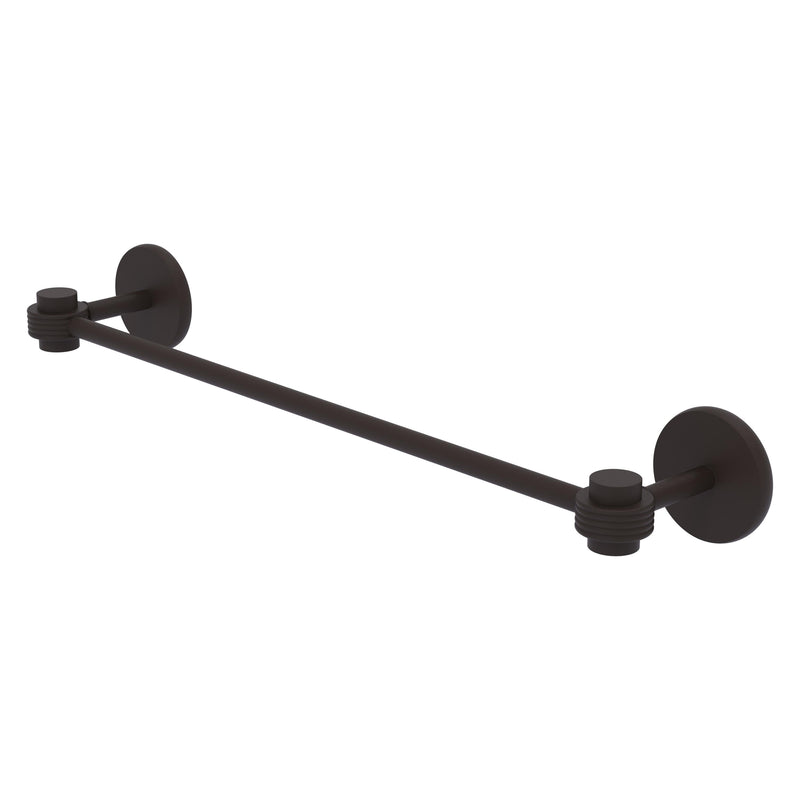 Satellite Orbit One Collection Towel Bar with Grooved Accents