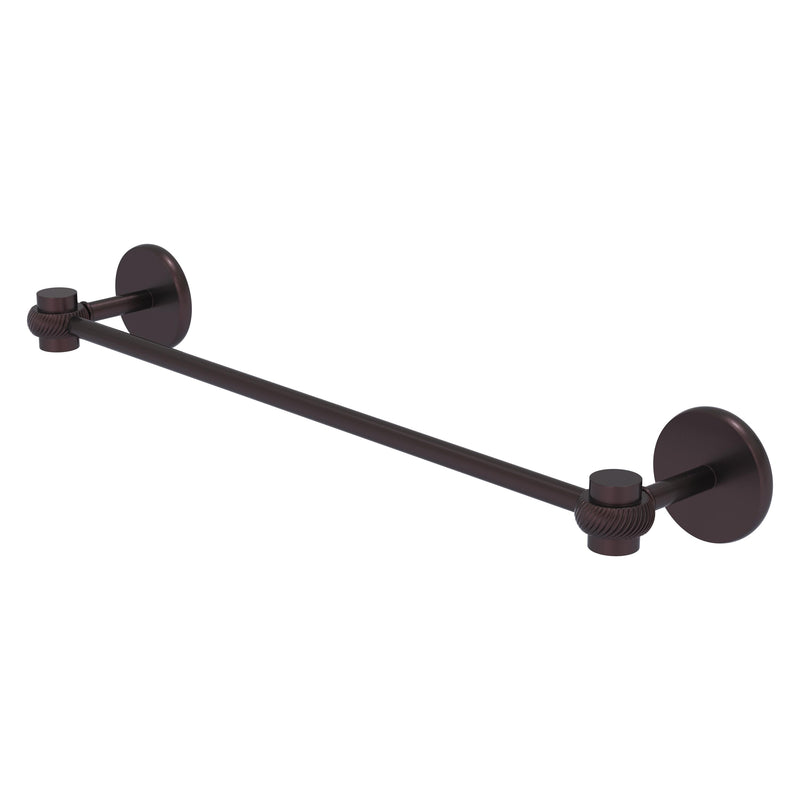 Satellite Orbit One Collection Towel Bar with Twisted Accents