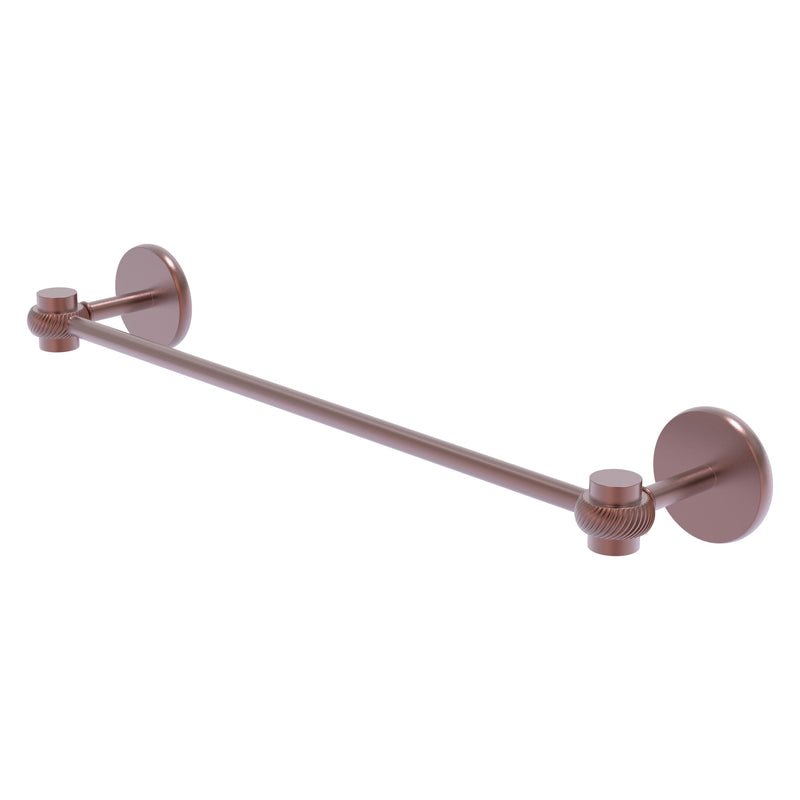 Satellite Orbit One Collection Towel Bar with Twisted Accents