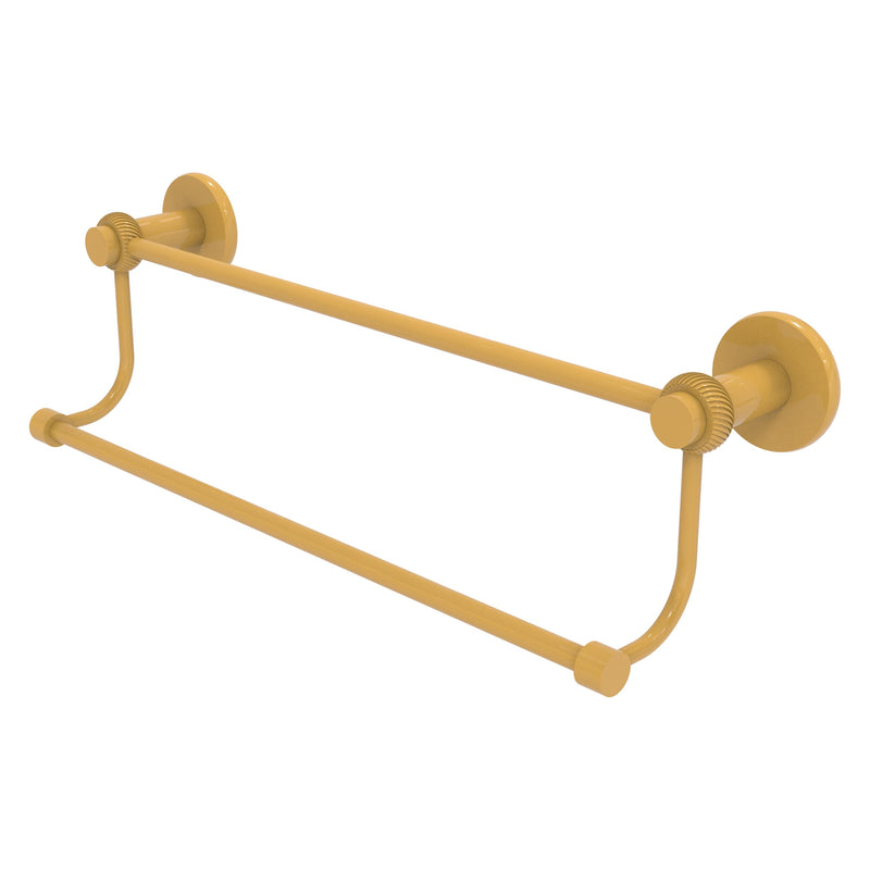 Mercury Collection Double Towel Bar with Twisted Accents
