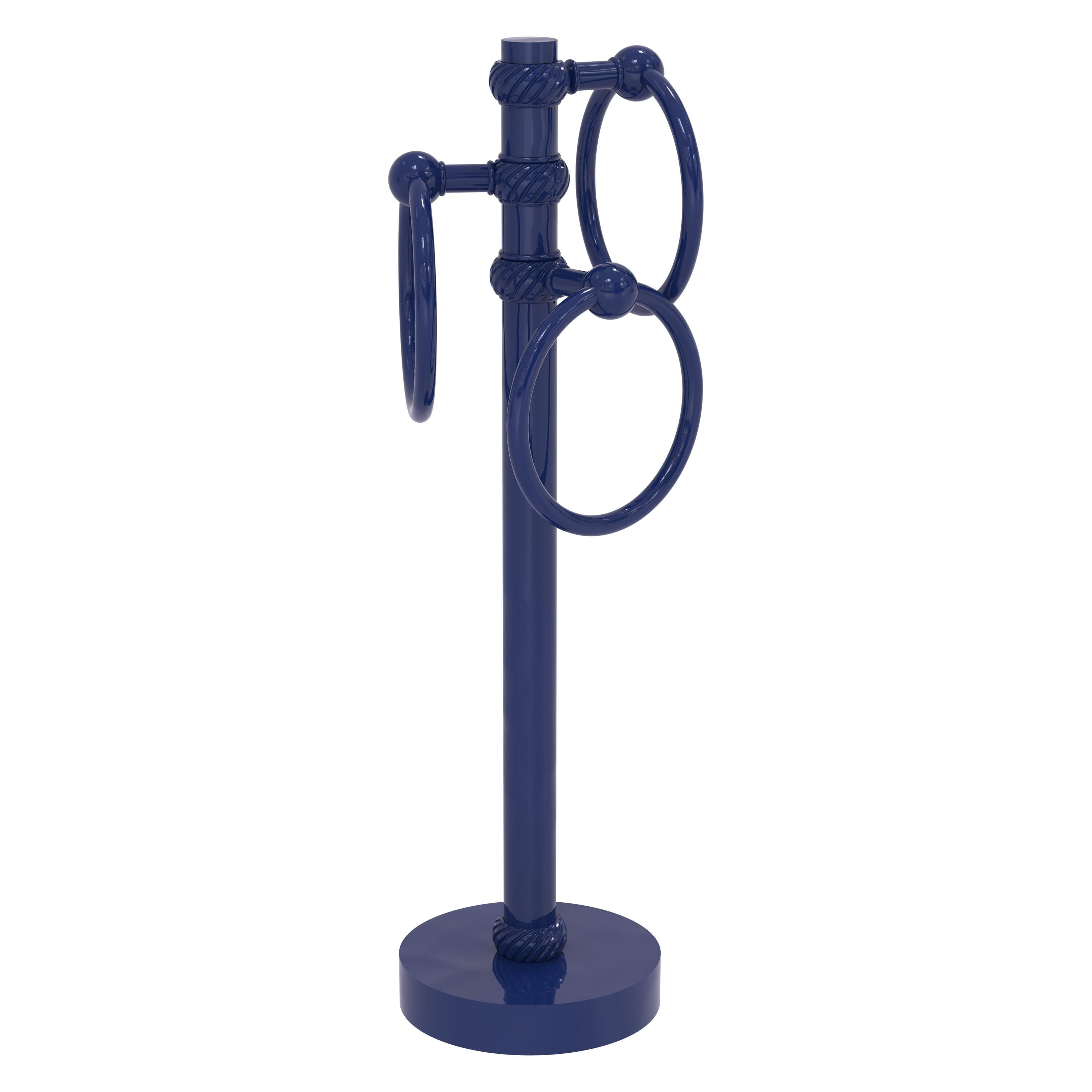Allied Brass 983T バニティトップ 3リング ツイストアクセント ゲストタオ(中古品) Vanity Top 3 Towel Ring Guest Towel Holder with Twisted Accents