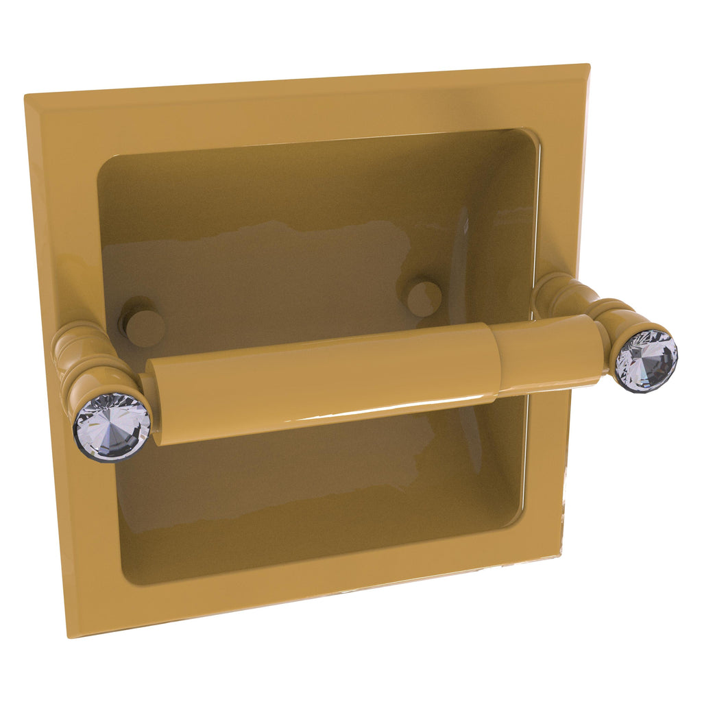 Carolina Collection Upright Toilet Paper Holder in Unlacquered Brass