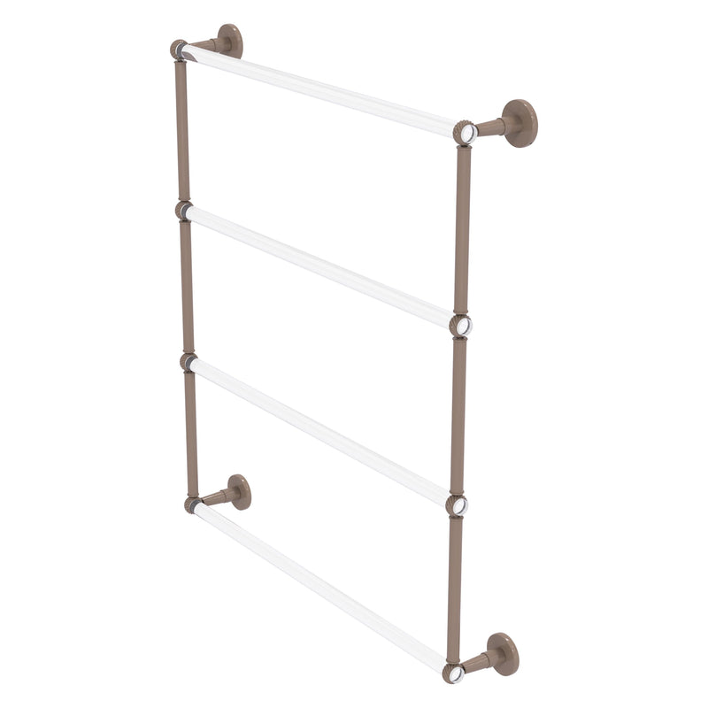 Clearview Collection 4 Tier Ladder Towel Bar with Twisted Accents