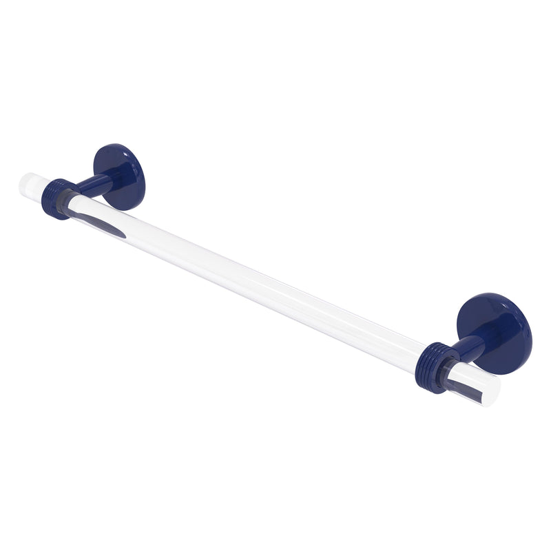 Clearview Collection Towel Bar with Grooved Accents