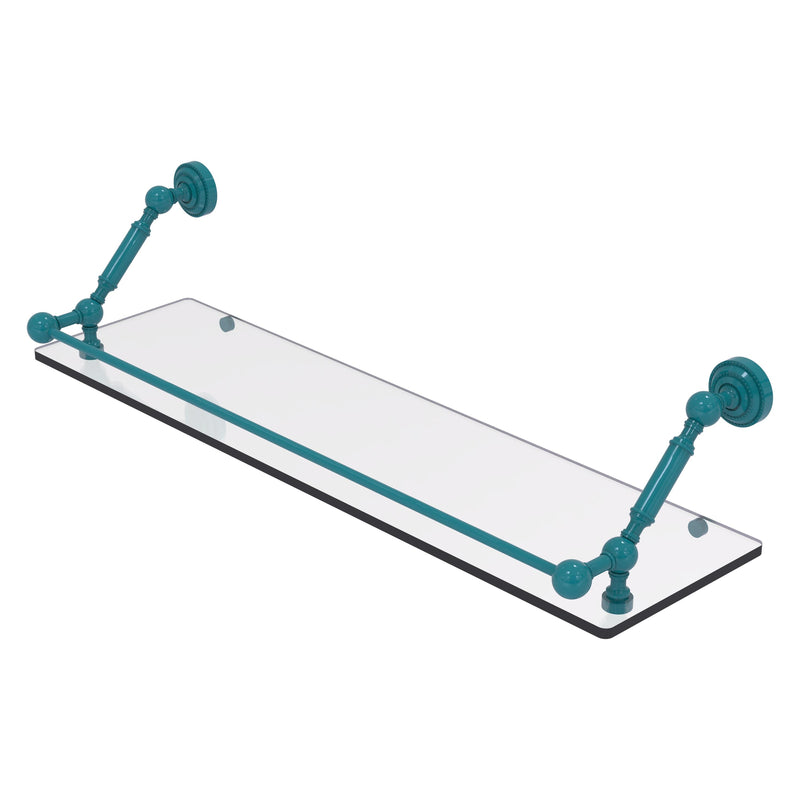 Dottingham Floating Glass Shelf with Gallery Rail