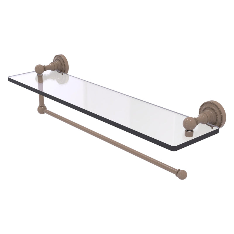 Dottingham Collection Paper Towel Holder with Glass Shelf