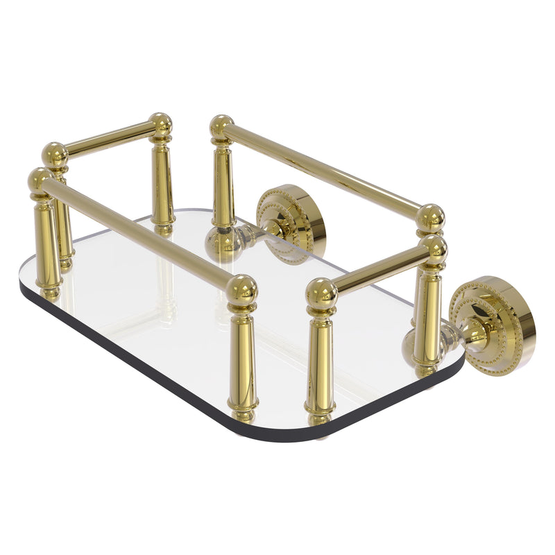 Dottingham Collection Wall Mounted Glass Guest Towel Tray