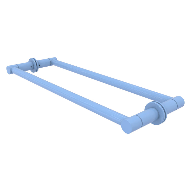 Fresno Pair Of Towel Bars For Back to Back On Glass Panel - 18 Inch