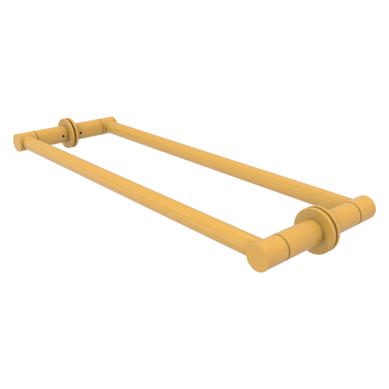 Fresno Pair Of Towel Bars For Back to Back On Glass Panel - 30 Inch