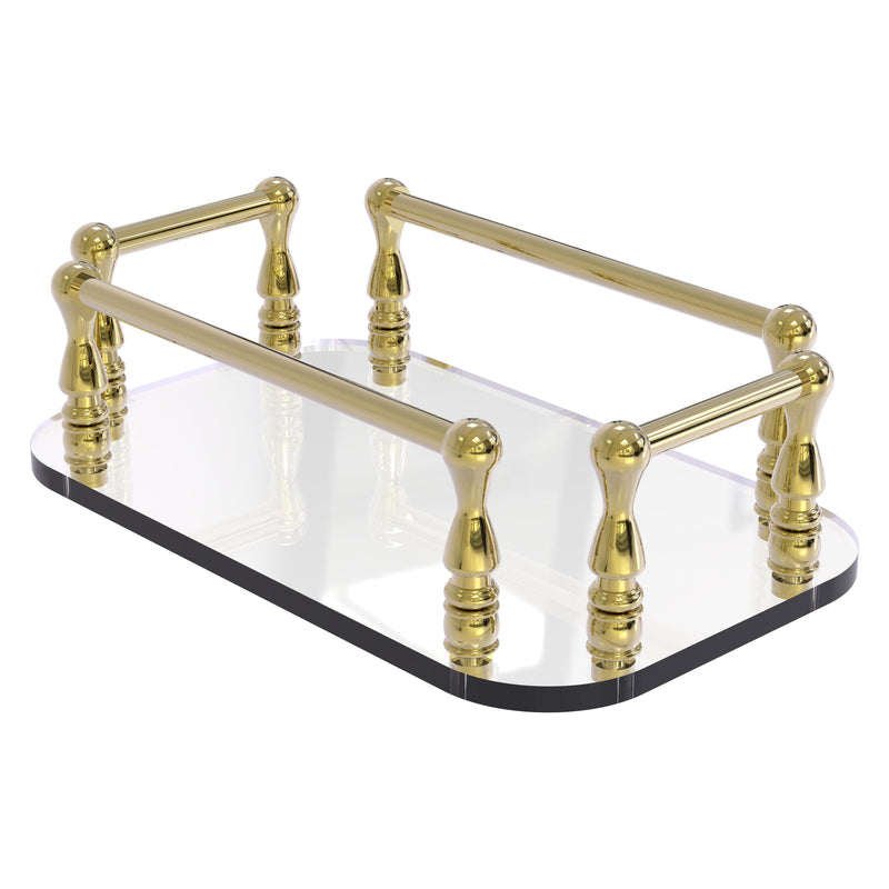 Vanity Top Glass Guest Towel Tray