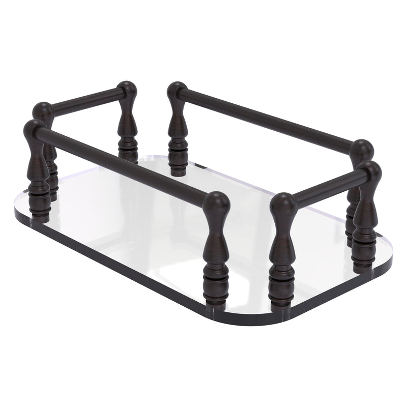 Vanity Top Glass Guest Towel Tray