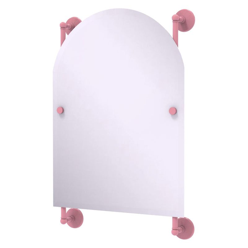 Monte Carlo Arched Top Frameless Rail Mounted Mirror