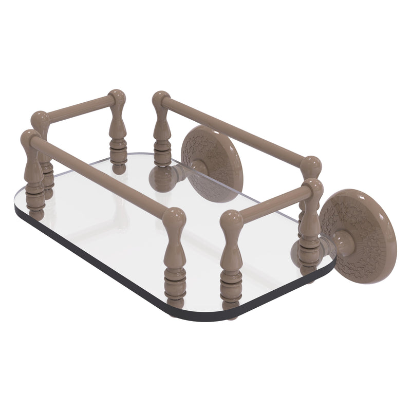 Monte Carlo Collection Wall Mounted Glass Guest Towel Tray