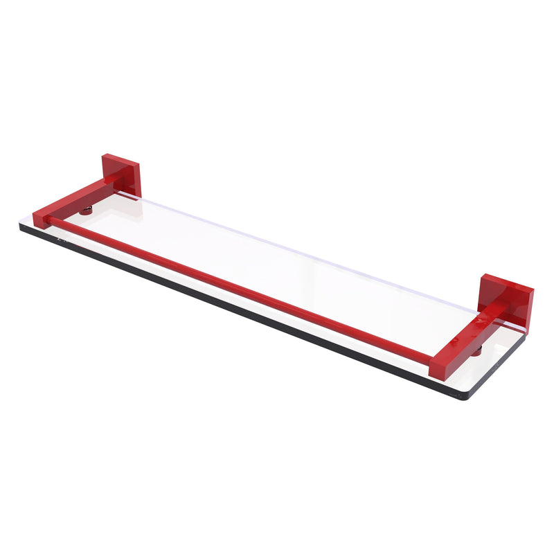 Montero Collection Glass Shelf with Gallery Rail