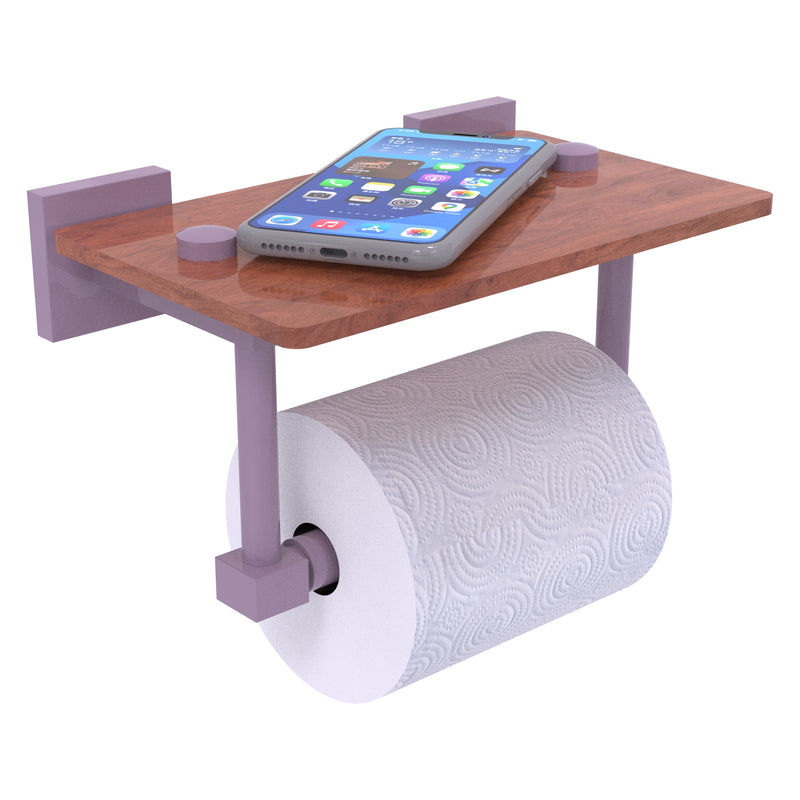 Montero 2 Post Toilet Paper Holder with Wood Shelf