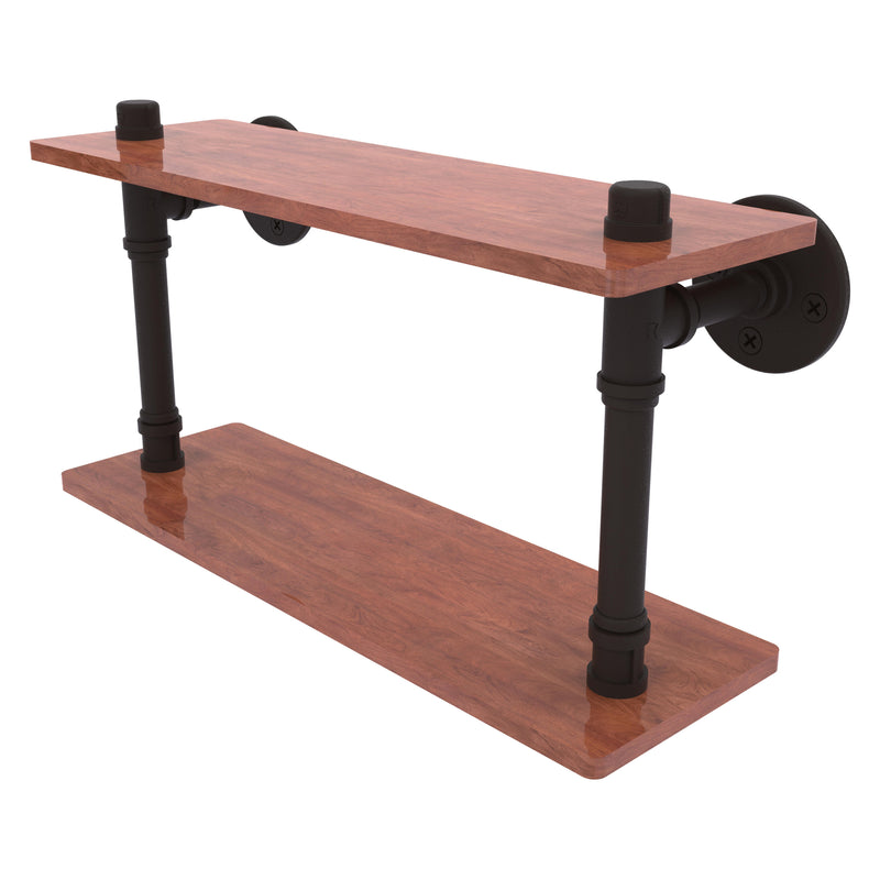 Pipeline Collection Ironwood Double Shelf