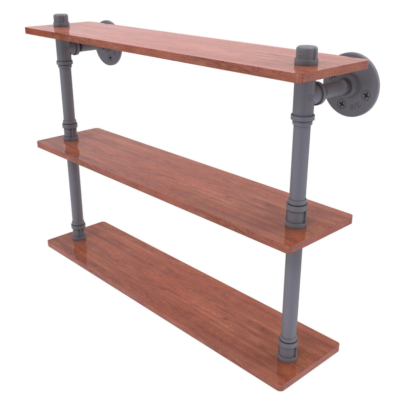 Pipeline Collection Ironwood Triple Shelf