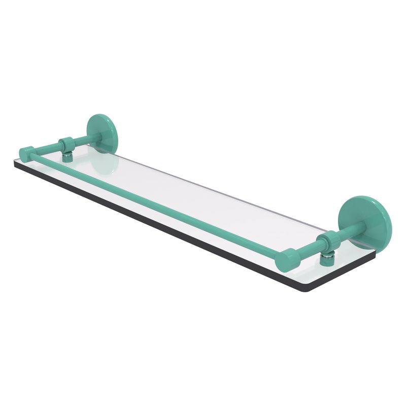 Prestige Skyline Collection Tempered Glass Shelf with Gallery Rail