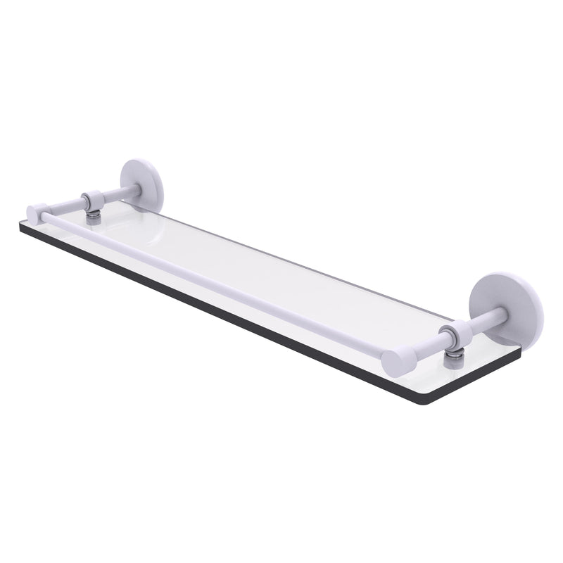 Prestige Skyline Collection Tempered Glass Shelf with Gallery Rail