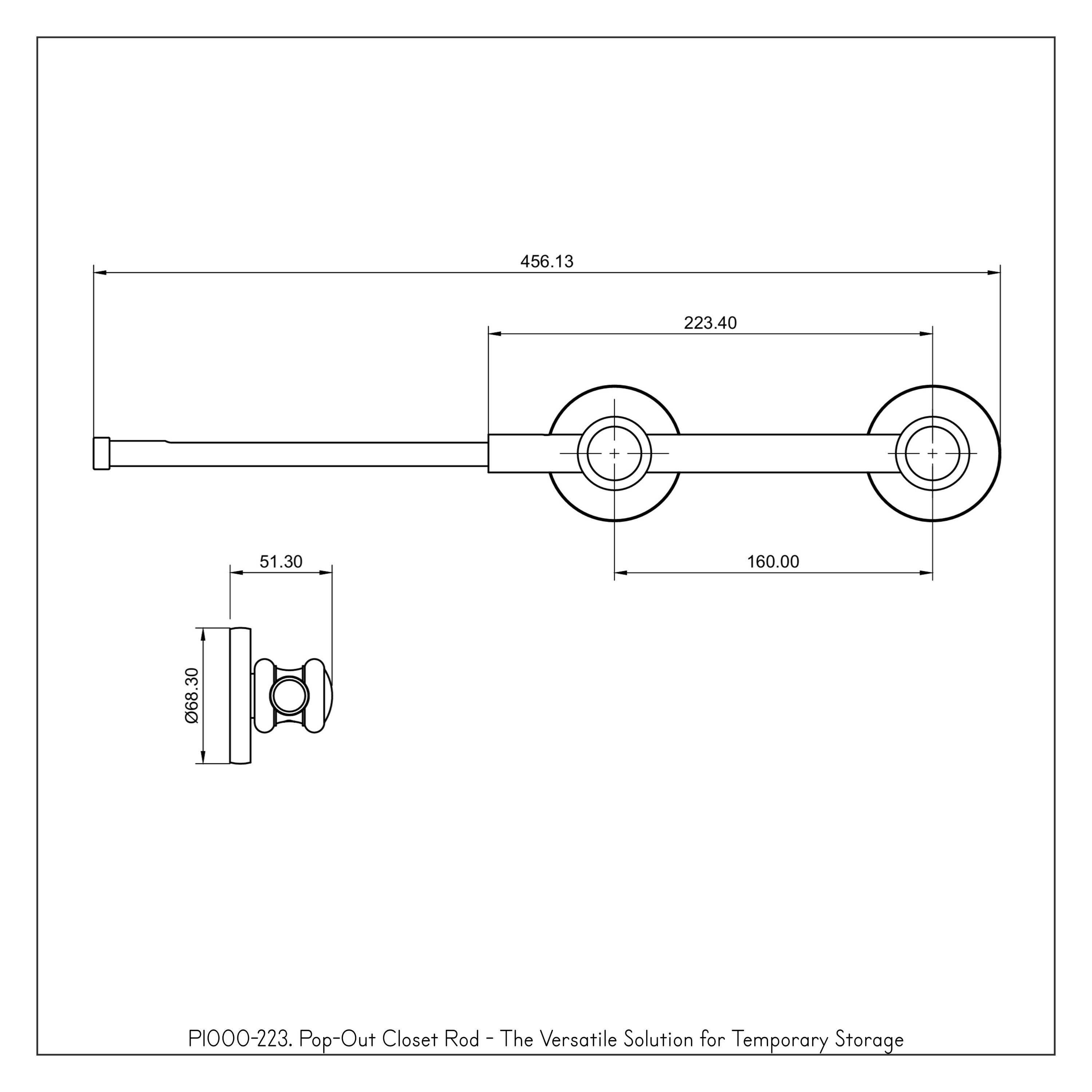 Pop-Out Closet Rod - The Versatile Solution for Temporary Storage