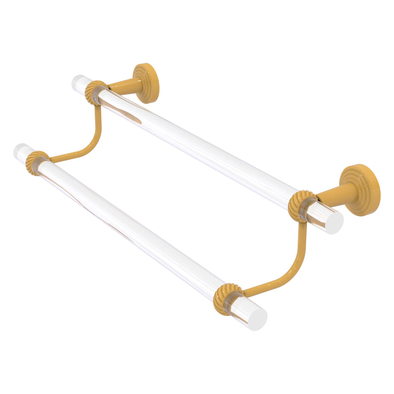 Pacific Beach Collection Double Towel Bar with Twisted Accents