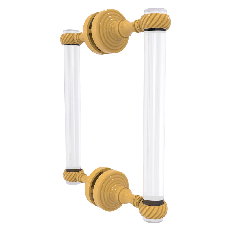 Pacific Grove Collection Back to Back Shower Door Pull with Twisted Accents