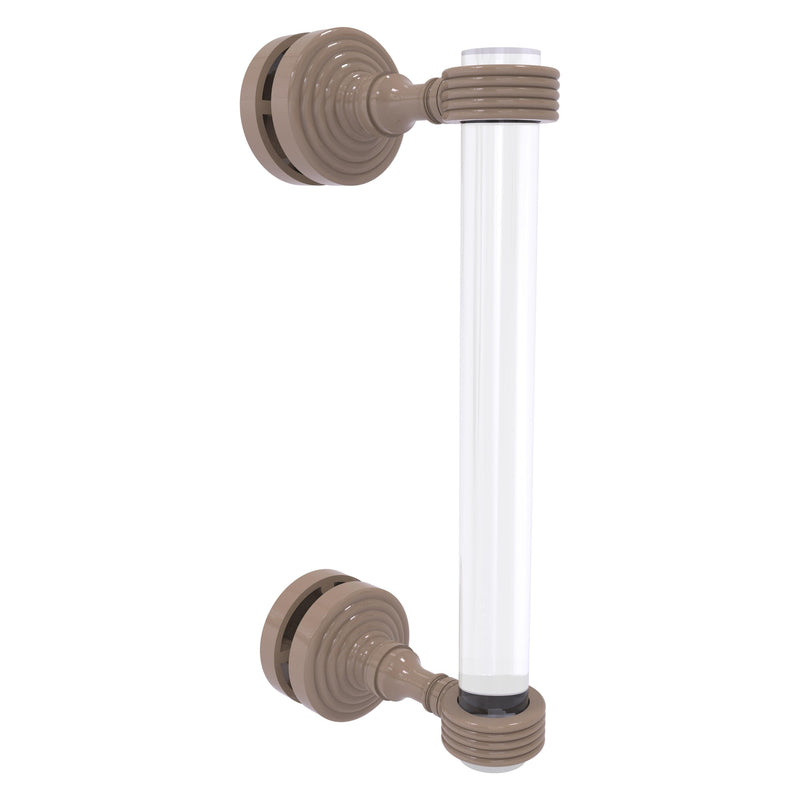 Pacific Grove Collection Single Side Shower Door Pull with Grooved Accents