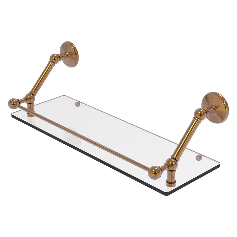 Prestige Monte Carlo Floating Glass Shelf with Gallery Rail