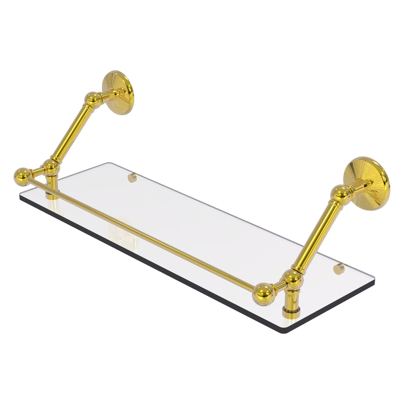 Prestige Monte Carlo Floating Glass Shelf with Gallery Rail