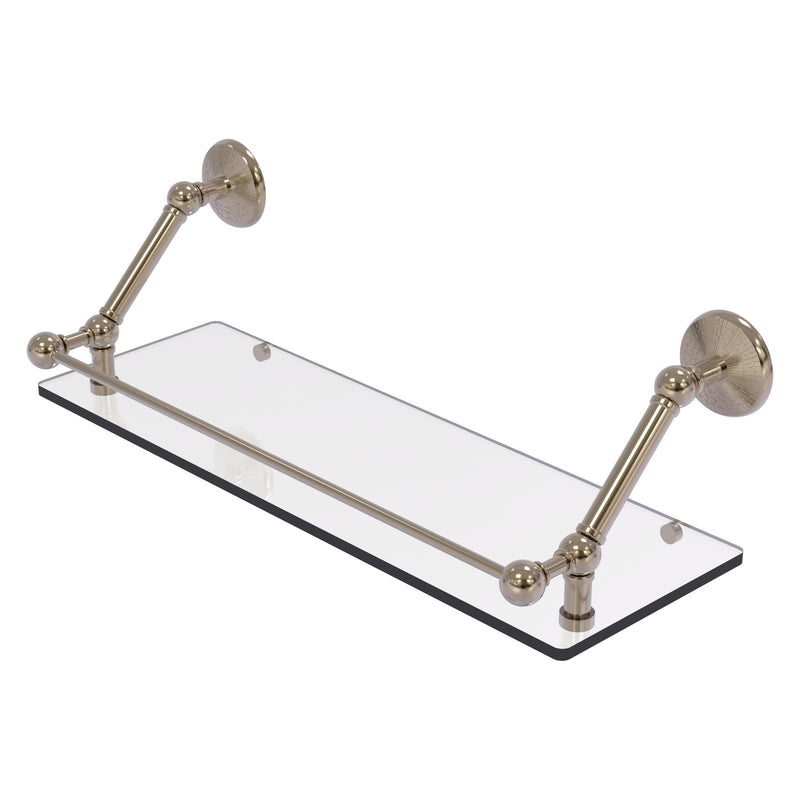 Prestige Monte Carlo Floating Glass Shelf with Gallery Rail