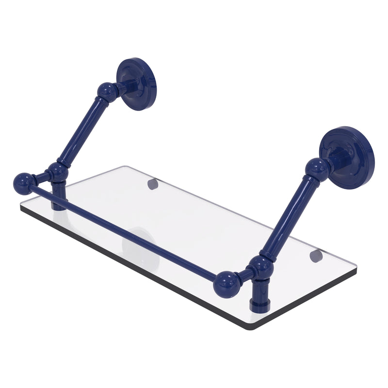 Prestige Regal Floating Glass Shelf with Gallery Rail