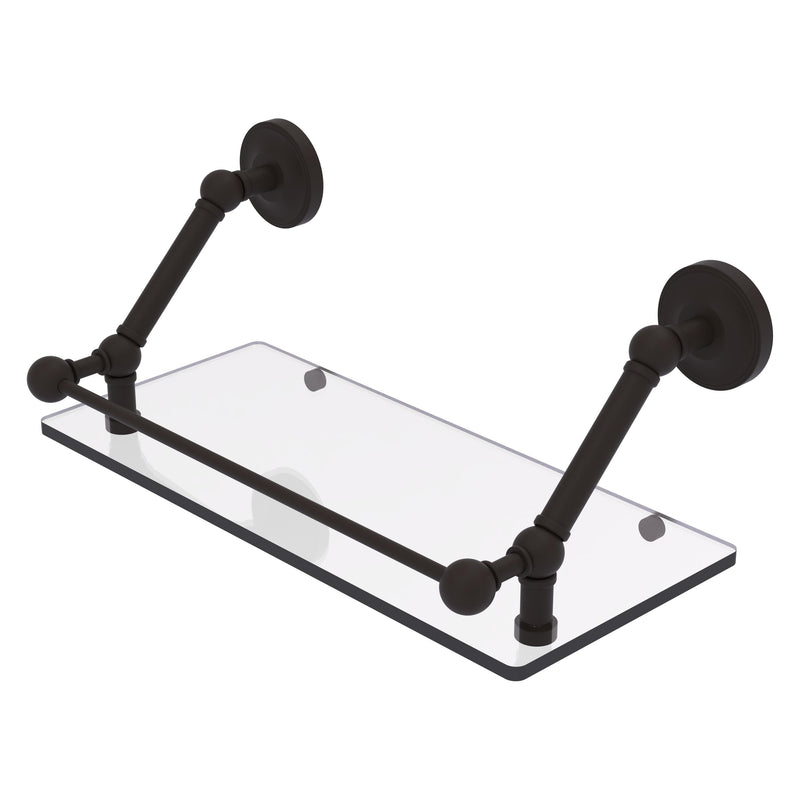 Prestige Regal Floating Glass Shelf with Gallery Rail