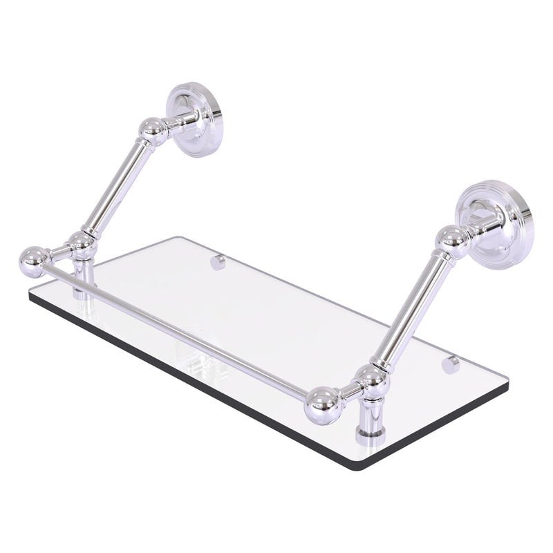 Prestige Regal Floating Glass Shelf with Gallery Rail