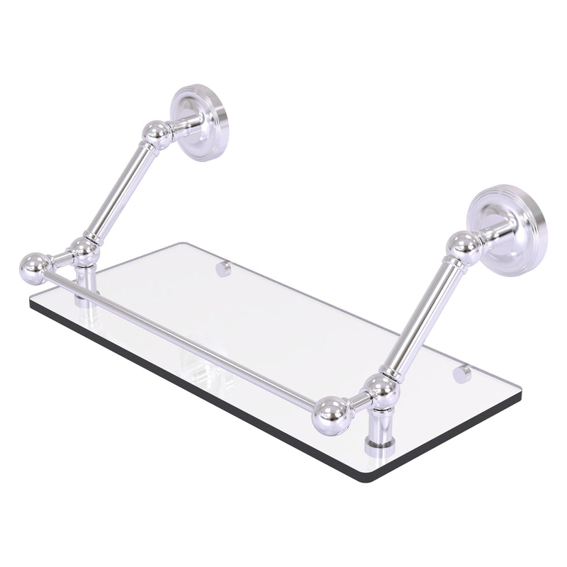 Prestige Regal Floating Glass Shelf with Gallery Rail