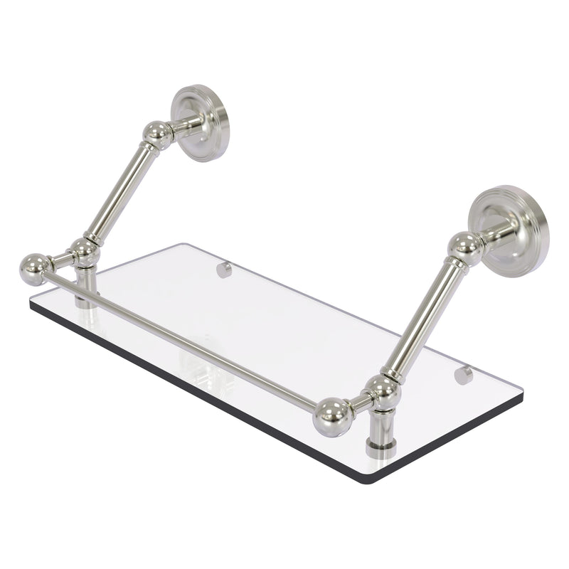 Prestige Regal Floating Glass Shelf with Gallery Rail