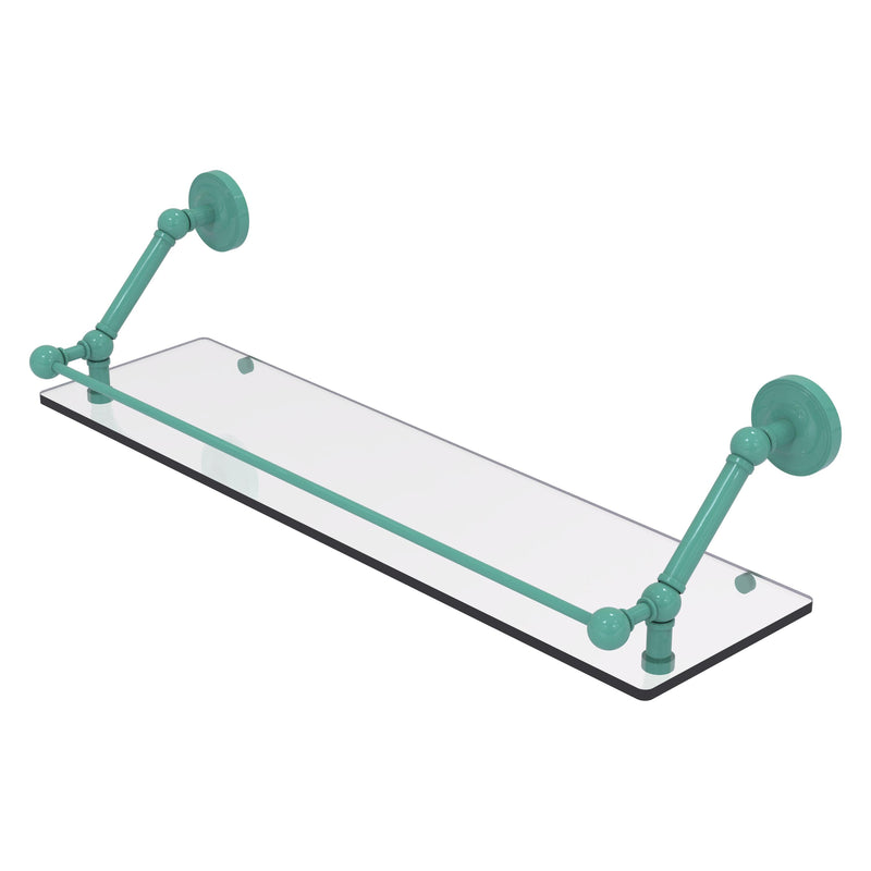 Prestige Regal Floating Glass Shelf with Gallery Rail