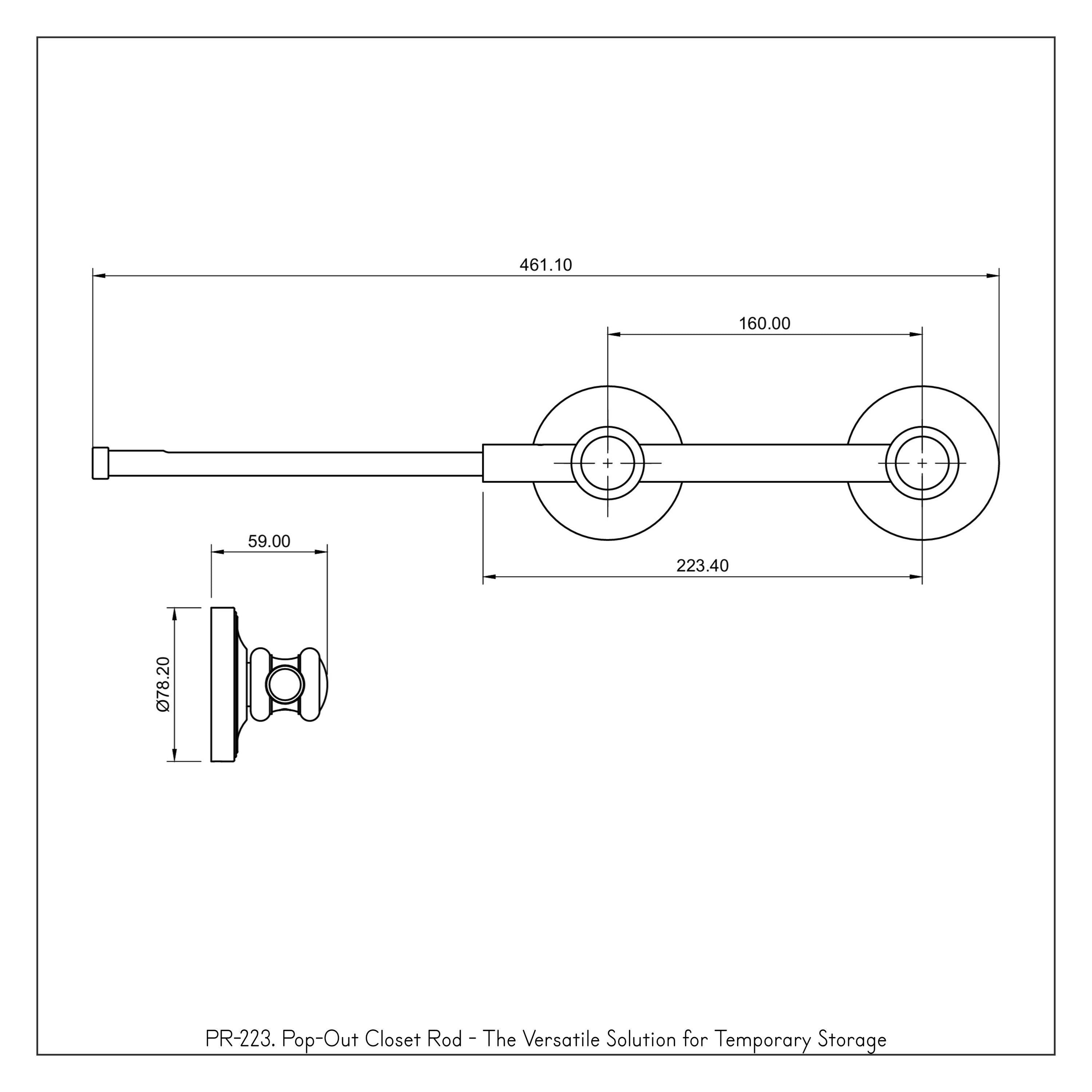 Pop-Out Closet Rod - The Versatile Solution for Temporary Storage