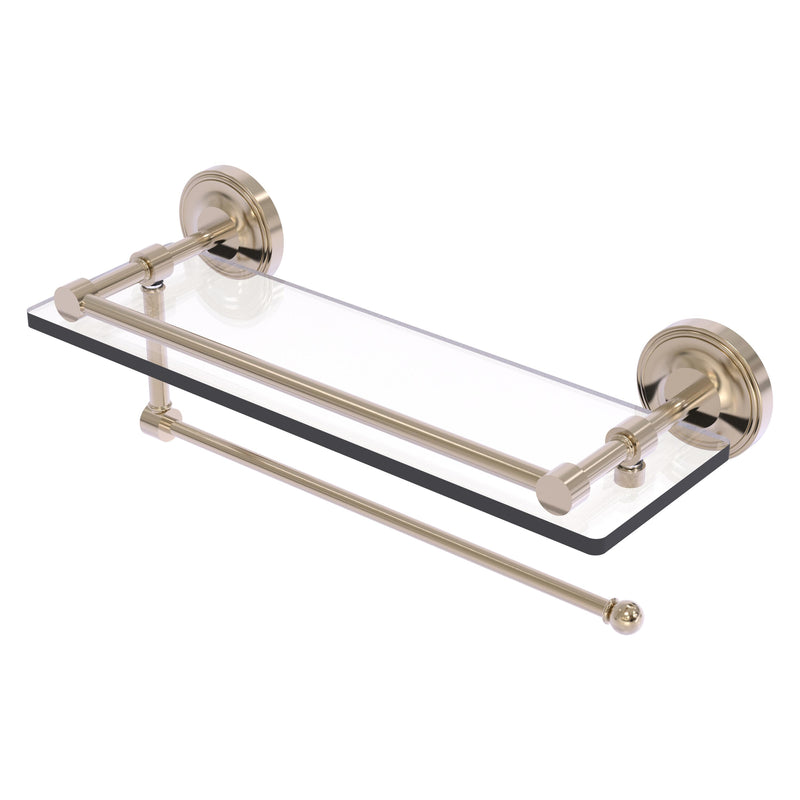 Prestige Regal Collection Paper Towel Holder with Gallery Rail Glass Shelf