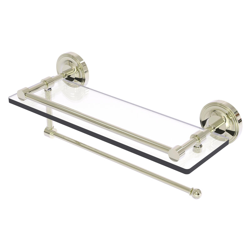 Prestige Regal Collection Paper Towel Holder with Gallery Rail Glass Shelf