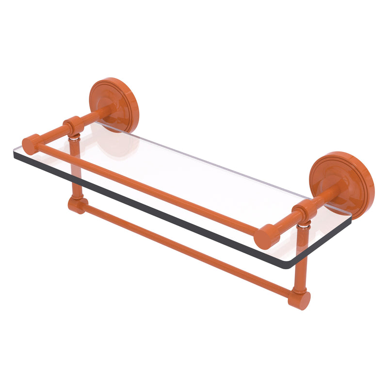 Prestige Regal Collection Gallery Rail Glass Shelf with Towel Bar