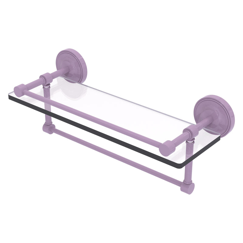 Prestige Regal Collection Gallery Rail Glass Shelf with Towel Bar