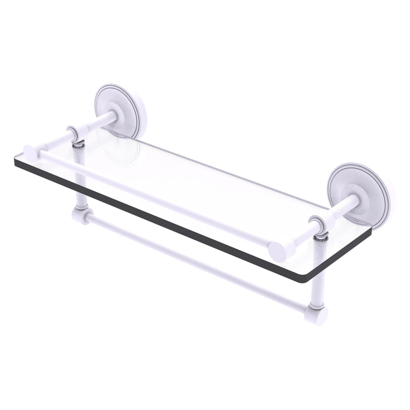 Prestige Regal Collection Gallery Rail Glass Shelf with Towel Bar