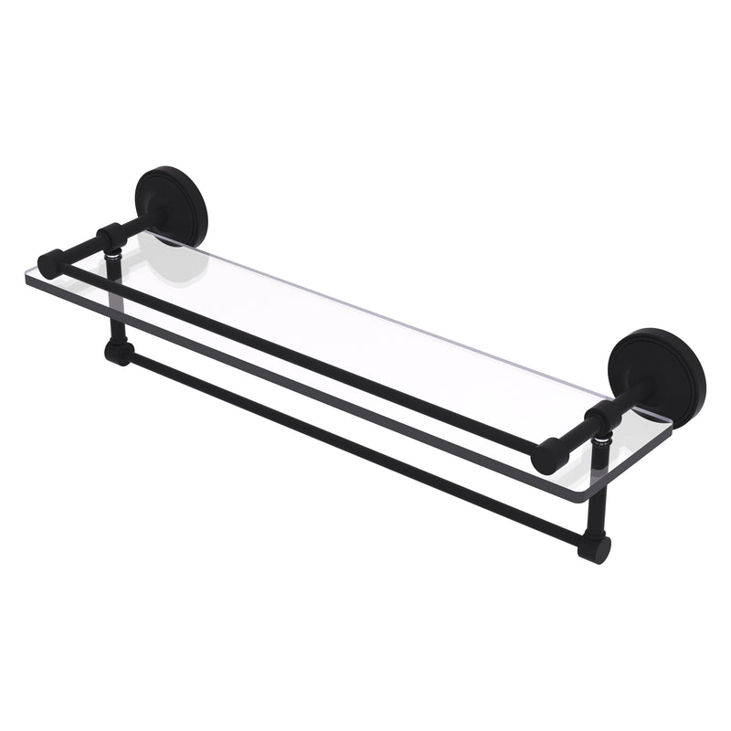 Prestige Regal Collection Gallery Rail Glass Shelf with Towel Bar