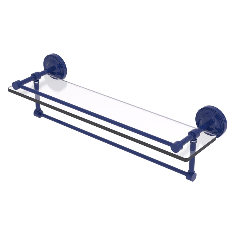 Prestige Regal Collection Gallery Rail Glass Shelf with Towel Bar