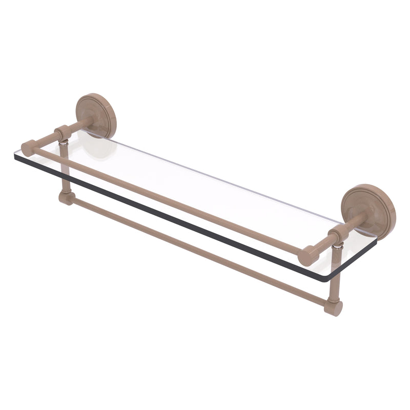 Prestige Regal Collection Gallery Rail Glass Shelf with Towel Bar