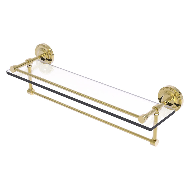 Prestige Regal Collection Gallery Rail Glass Shelf with Towel Bar